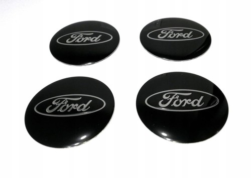 FORD NAKLEJKI 60mm EMBLEMATY ZNACZKI ALUMINIUM 4szt