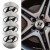 HYUNDAI NAKLEJKI 56mm EMBLEMATY ZNACZKI LOGO ALUMINIOWE 4szt