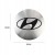 HYUNDAI NAKLEJKI 56mm EMBLEMATY ZNACZKI LOGO ALUMINIOWE 4szt