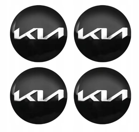 KIA NAKLEJKI EMBLEMAT LOGO ZNACZKI NA KOŁPAKI DEKIELKI 56mm
