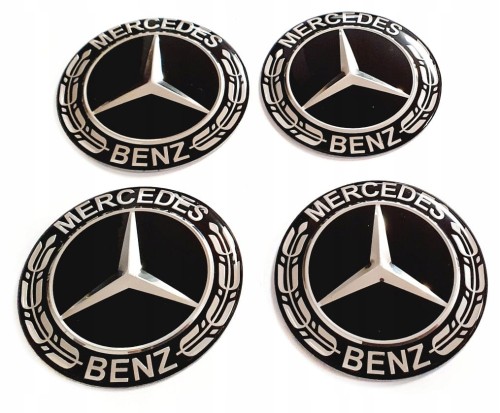 MERCEDES NAKLEJKI EMBLEMAT ZNACZKI LOGO 56mm 4szt.