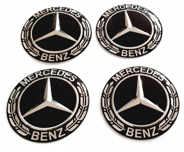 MERCEDES NAKLEJKI EMBLEMAT ZNACZKI LOGO 56mm 4szt.