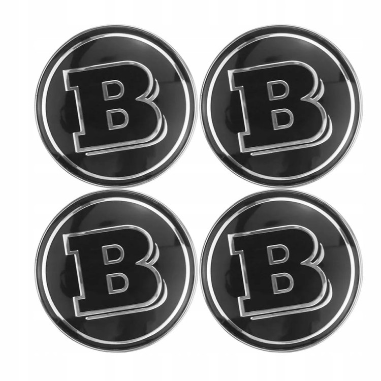 MERCEDES BRABUS NAKLEJKI 60mm ZNACZKI LOGO EMBLEMATY 4SZT