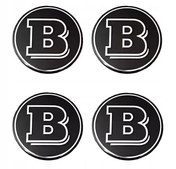 MERCEDES BRABUS NAKLEJKI  56mm ZNACZKI LOGO EMBLEMATY 4SZT