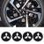 MITSUBISHI NAKLEJKI 60mm ALUMINIOWE ZNACZKI EMBLEMATY 4szt.