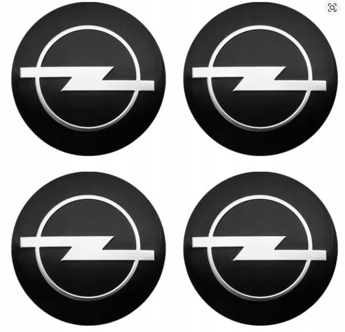 OPEL NAKLEJKI 56mm EMBLEMATY ZNACZKI ALUMINIOWE 4szt