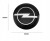 OPEL NAKLEJKI 56mm EMBLEMATY ZNACZKI ALUMINIOWE 4szt