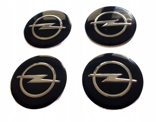 OPEL NAKLEJKI  60mm ZNACZKI EMBLEMATY ALUMINIOWE 4szt
