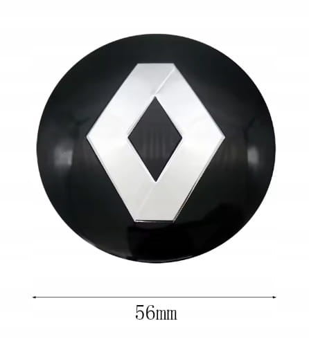 RENAULT  NAKLEJKI 56mm ZNACZKI EMBLEMATY ALUMINIOWE 4szt.