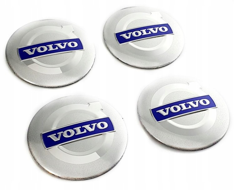 VOLVO LOGO NAKLEJKI 54mm EMBLEMATY ZNACZKI ALUMINIOWY 4szt
