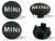 MINI DEKIELKI ZNACZKI KAPSLE DEKLE DO ALUFELG 54mm/44mm