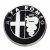 ALFA ROMEO NAKLEJKI EMBLEMATY ZNACZKI 56mm 4SZT ALUMINIOWE