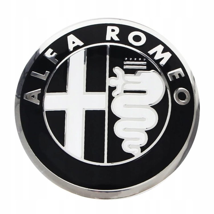 ALFA ROMEO NAKLEJKI EMBLEMATY ZNACZKI 56mm 4SZT ALUMINIOWE