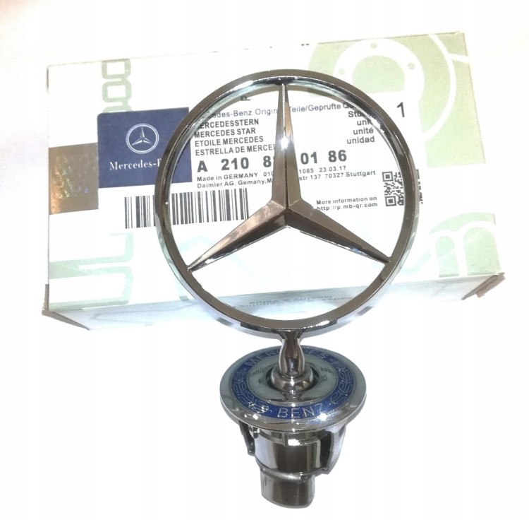 MERCEDES EMBLEMAT CELOWNIK GWIAZDA NA MASKĘ NOWY