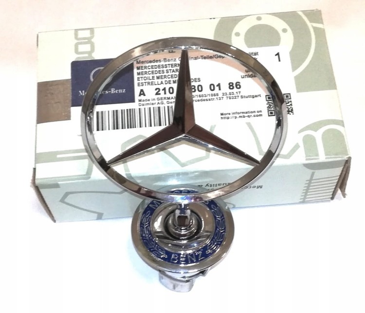 MERCEDES EMBLEMAT CELOWNIK GWIAZDA NA MASKĘ NOWY
