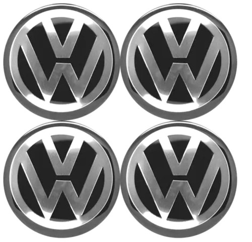VW VOLKSWAGEN NAKLEJKI 75mm EMBLEMATY ZNACZKI LOGO 4szt.