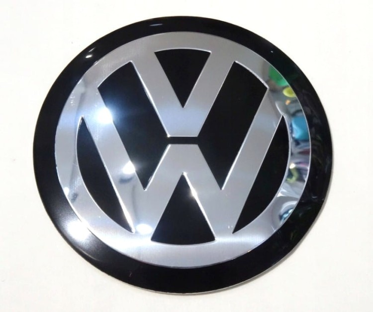 VW VOLKSWAGEN NAKLEJKI 75mm EMBLEMATY ZNACZKI LOGO 4szt.