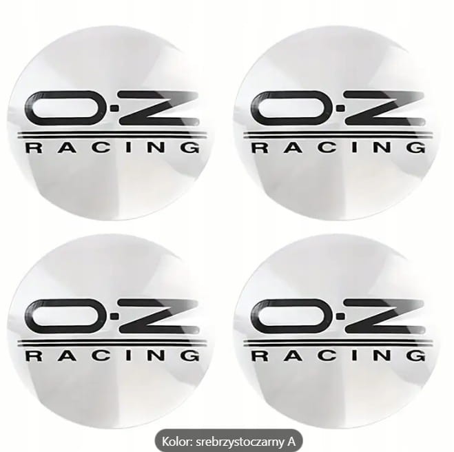OZ RACING LOGO NAKLEJKI EMBLEMATY ZNACZKI 64mm ALUMINIOWE 4szt