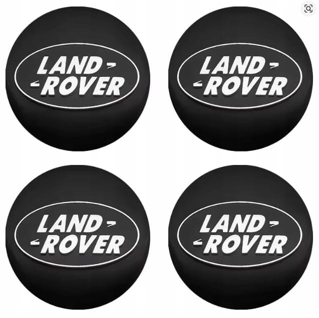 LAND ROVER NAKLEJKI ZNACZKI LOGO NA DEKIELKI 56MM ALUMINIOWE 4SZT.