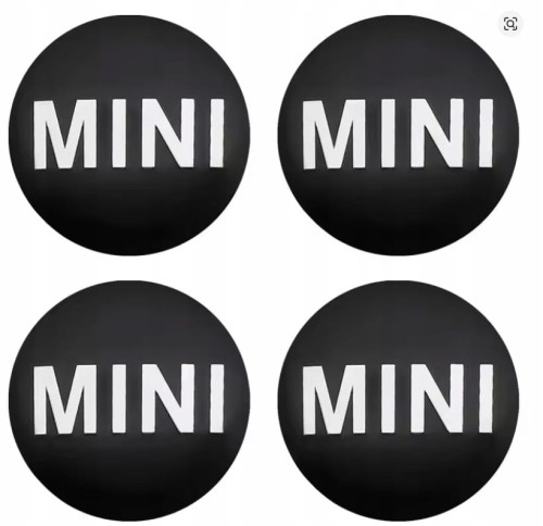MINI ZNACZKI NAKLEJKI EMBLEMATY LOGO ALUMINIOWE 60mm 4 szt.