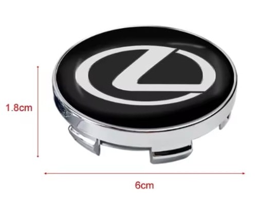 LEXUS DEKIELKI KAPSLE ZNACZKI DO FELG 60mm/56mm 4szt.