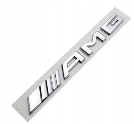 AMG MERCEDES EMBLEMAT ZNACZEK NAPIS NA BAGAŻNIK KLAPĘ CHROM METAL