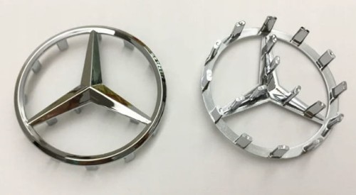 MERCEDES EMBLEMAT ZNACZEK LOGO SYMBOL W KIEROWNICĘ 57mm