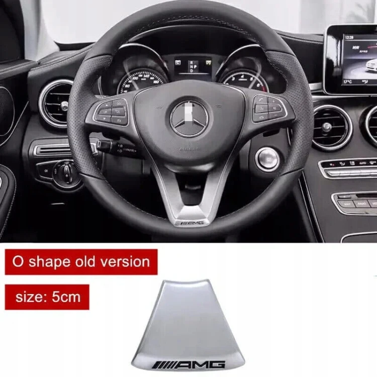 MERCEDES AMG EMBLEMAT ZNACZEK LOGO NAKLEJKA NA KIEROWNICĘ 50mm