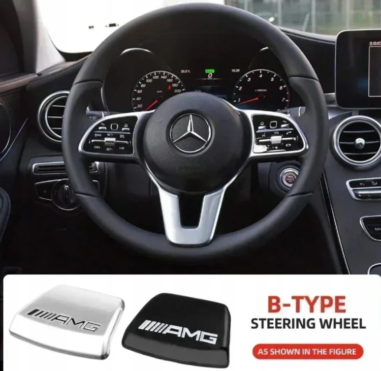 MERCEDES AMG EMBLEMAT ZNACZEK LOGO W KIEROWNICĘ
