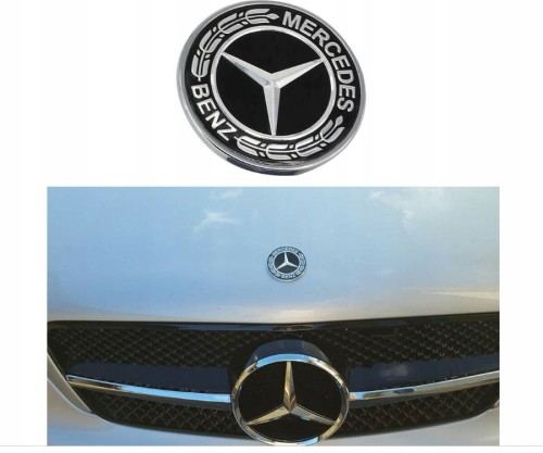 MERCEDES EMBLEMAT ZNACZEK LOGO NA MASKĘ NOWY 56MM