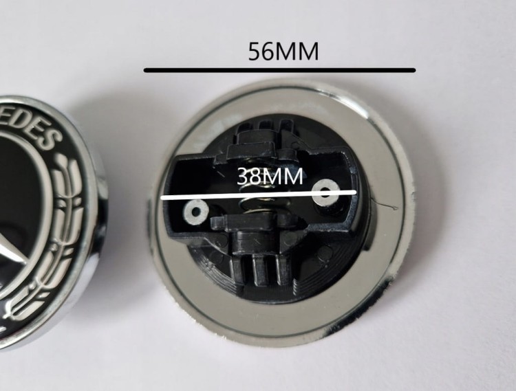 MERCEDES EMBLEMAT ZNACZEK LOGO NA MASKĘ NOWY 56MM