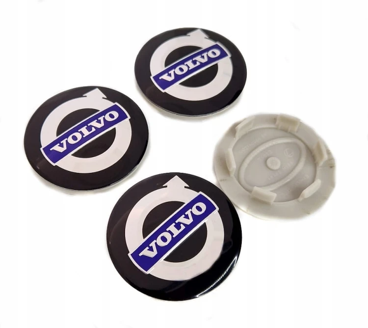 VOLVO LAND ROVER DEKIELKI KAPSLE DEKLE ZNACZKI 62mm/47mm KOMPLET 4szt