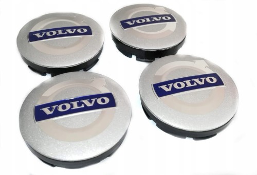 VOLVO DEKIELKI KAPSLE ZNACZKI ZAŚLEPKI ALUFELG 56mm/52mm 4szt.