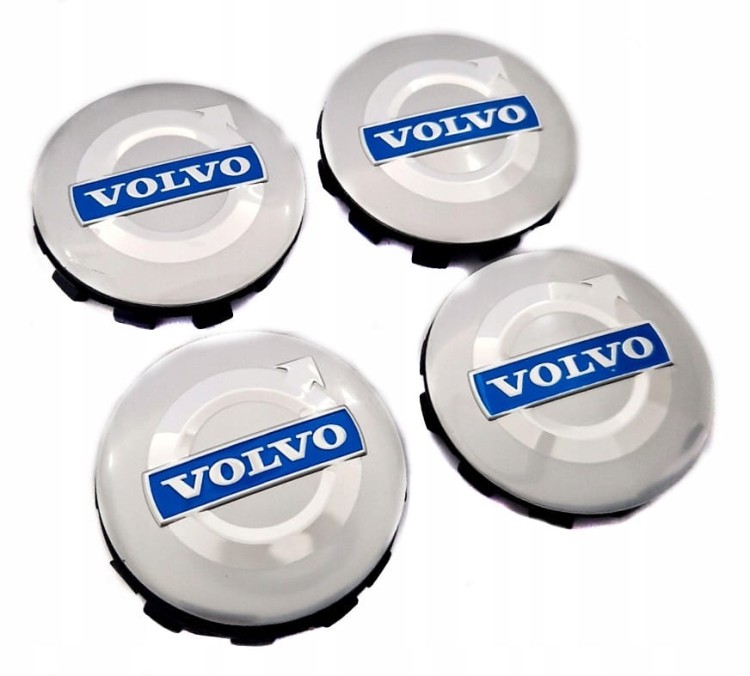 VOLVO DEKIELKI KAPSLE ZNACZKI DO ALUFELG ATT DEZENT 57C 56mm/54mm 4szt.