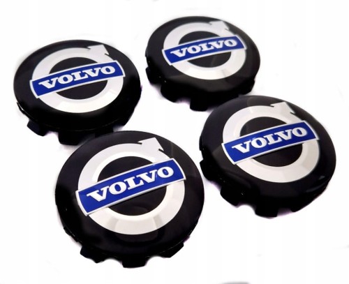 VOLVO DEKIELKI KAPSLE ZNACZKI DO ALUFELG ATT DEZENT 57C 56mm/54mm 4szt.