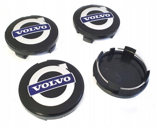 VOLVO DEKIELKI KAPSLE ZNACZKI DO ALUFELG RONAL 63mm/58mm 4szt.